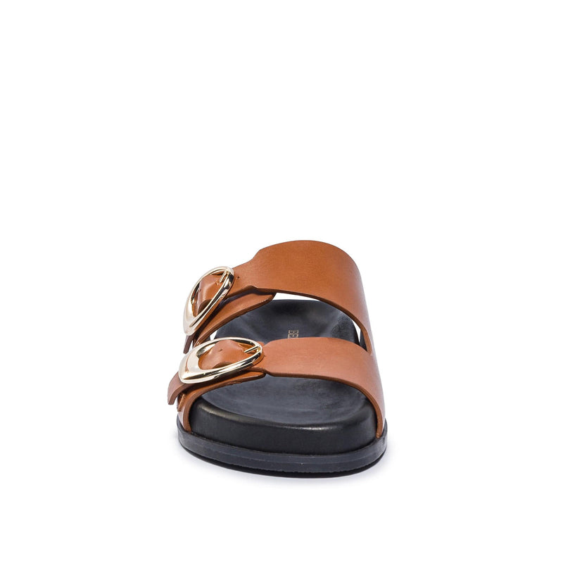 Dark Brown Women Bernardo Evie Slide Sandals | KMP1940LK