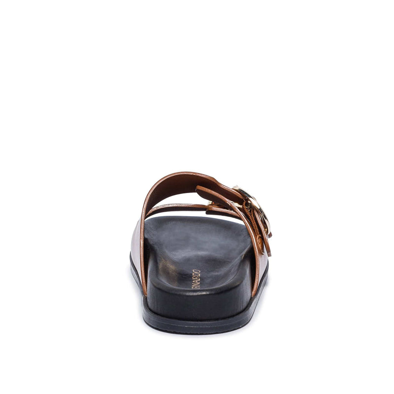 Dark Brown Women Bernardo Evie Slide Sandals | KMP1940LK