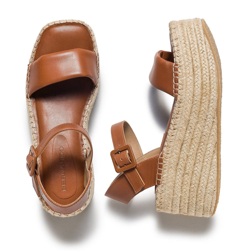 Dark Brown Women Bernardo Mallorca Espadrille Platform Sandals | LON482AP