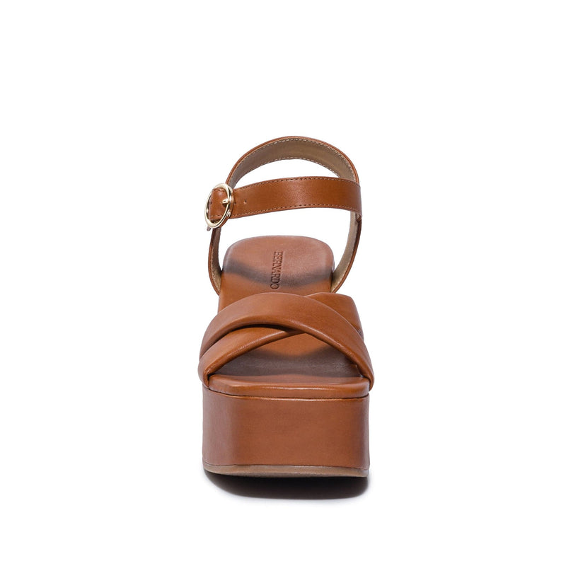 Dark Brown Women Bernardo Weston Platform Sandals | KMP8645DM