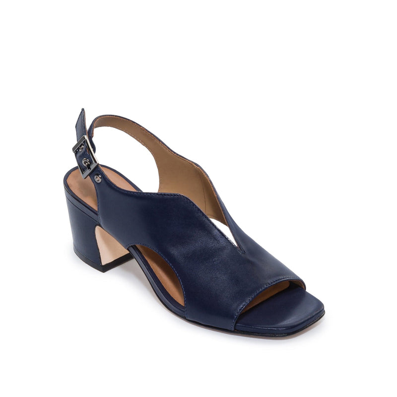 Dark Navy Women Bernardo Bedford Mid Heels Sandals | ARW252EF