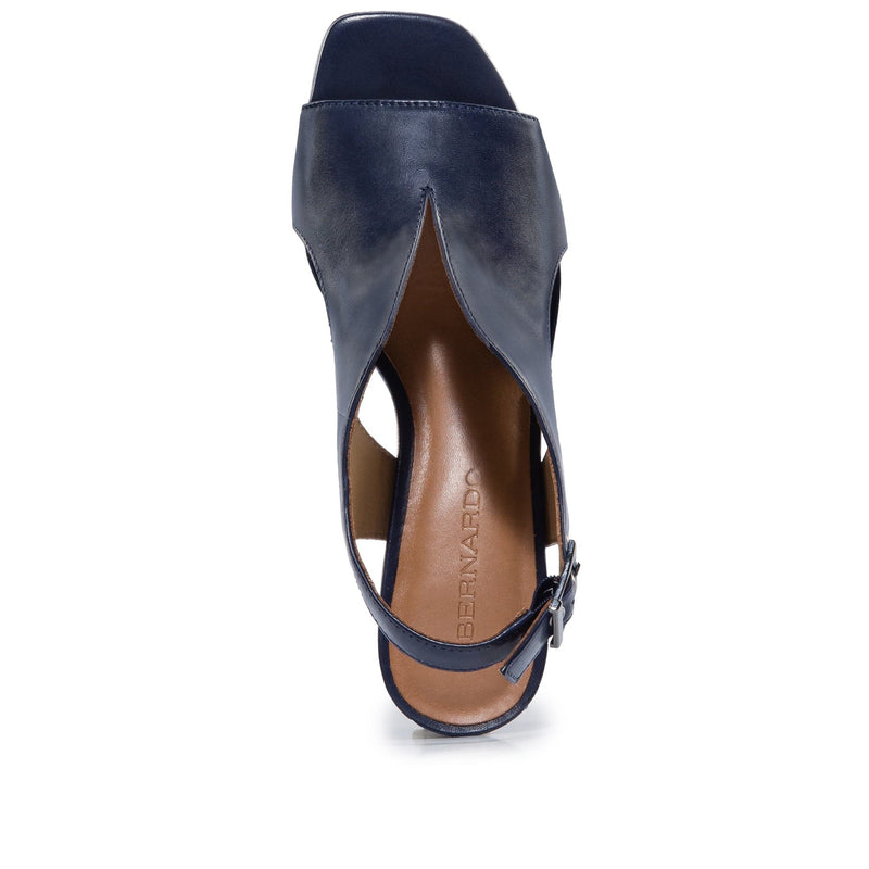 Dark Navy Women Bernardo Bedford Mid Heels Sandals | ARW252EF