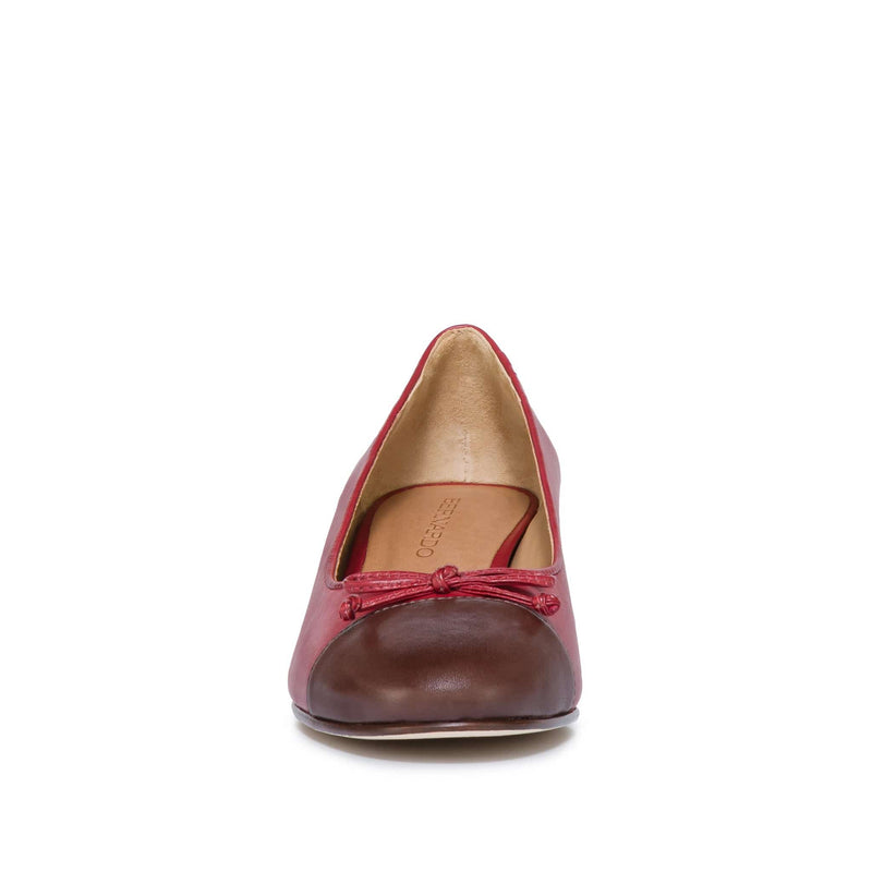 Dark Red Chocolate Women Bernardo Marisol Ballerina Pumps | FBH4188LS