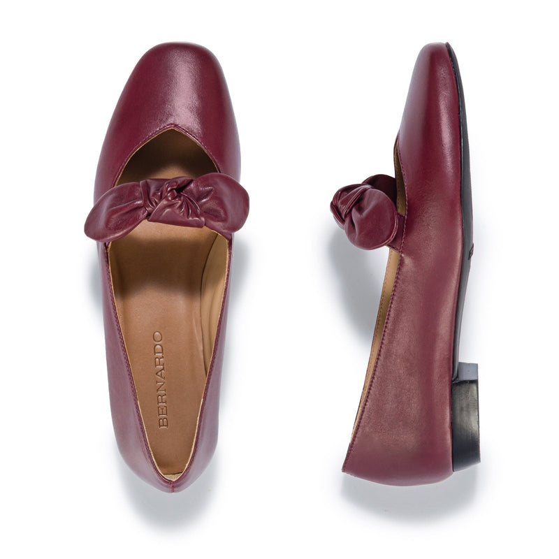 Dark Red Women Bernardo Emersyn Ballet Flats | FHR76100QS