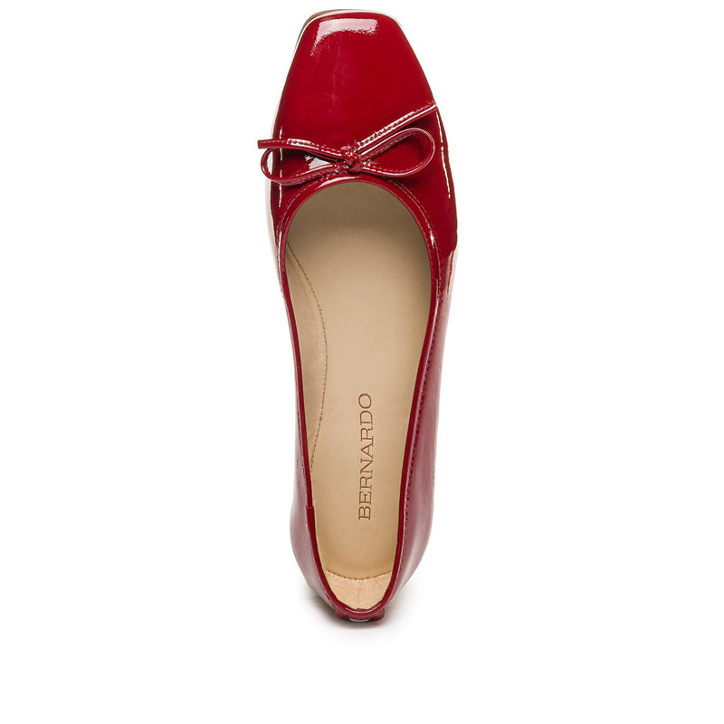 Dark Red Women Bernardo Gwynn Ballet Flats | WPS3568FL