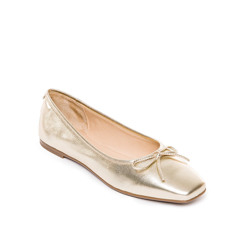 Gold Women Bernardo Gwynn Ballet Flats | CWM8443KQ