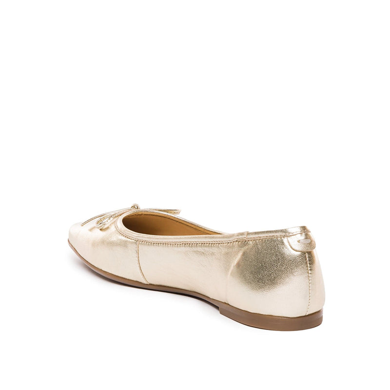 Gold Women Bernardo Gwynn Ballet Flats | CWM8443KQ