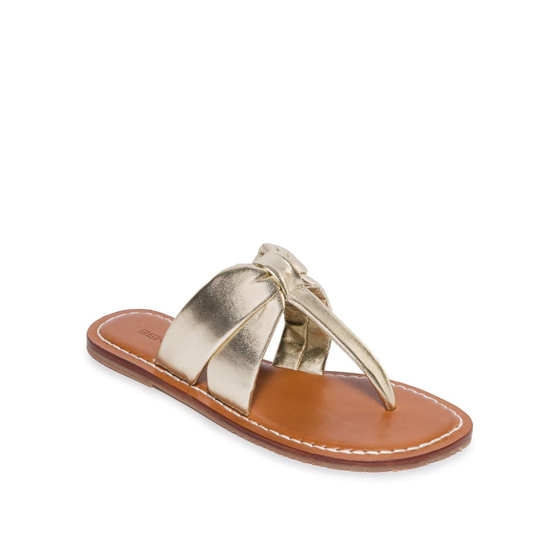 Gold Women Bernardo Margaret Thong Slide Sandals | OYJ5628FC