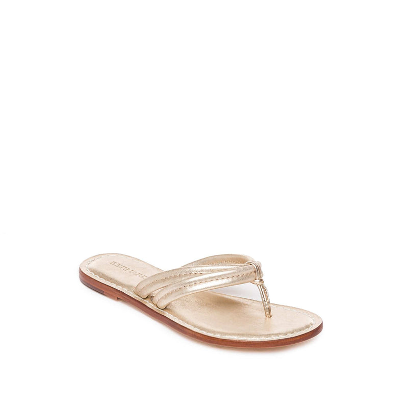 Gold Women Bernardo Miami Thong Slide Sandals | CFY2432CZ