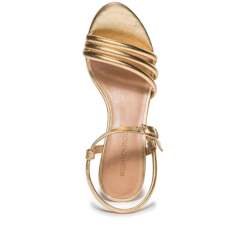 Gold Women Bernardo Noor Heels Sandals | ULE3558YO