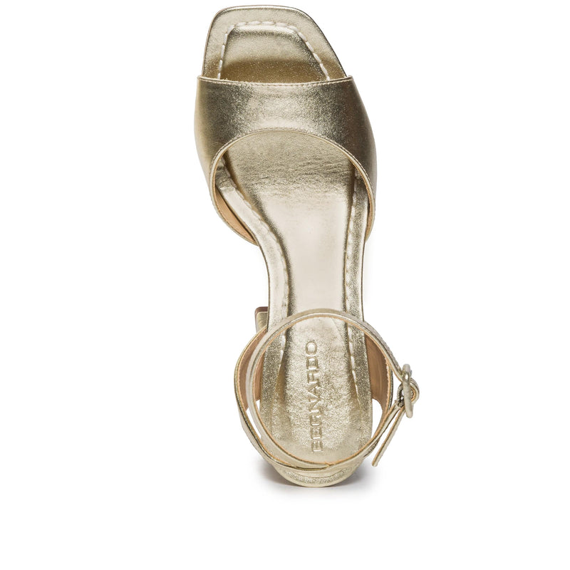 Gold Women Bernardo Nyack Heels Sandals | NPG7132OT