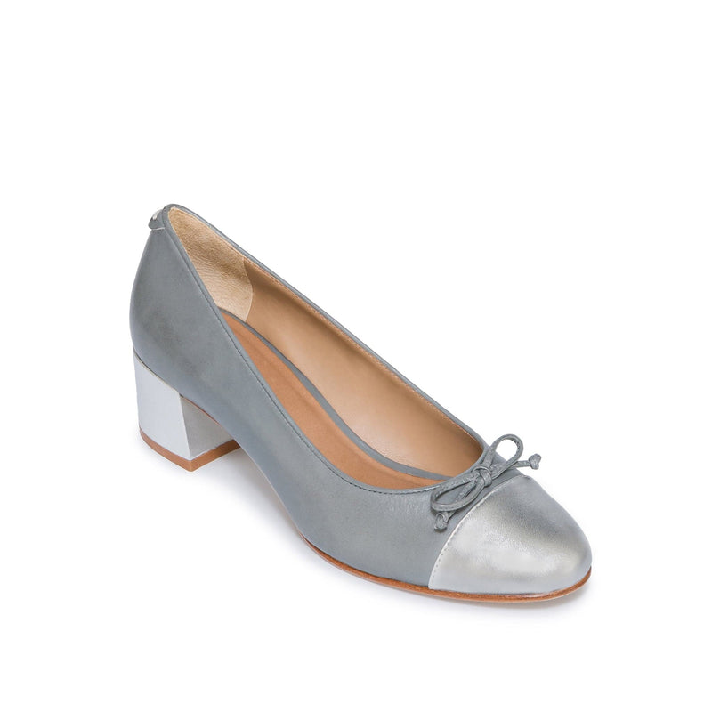 Grey Silver Women Bernardo Marisol Ballerina Pumps | SDC1983RT