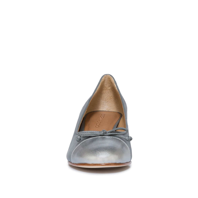 Grey Silver Women Bernardo Marisol Ballerina Pumps | SDC1983RT