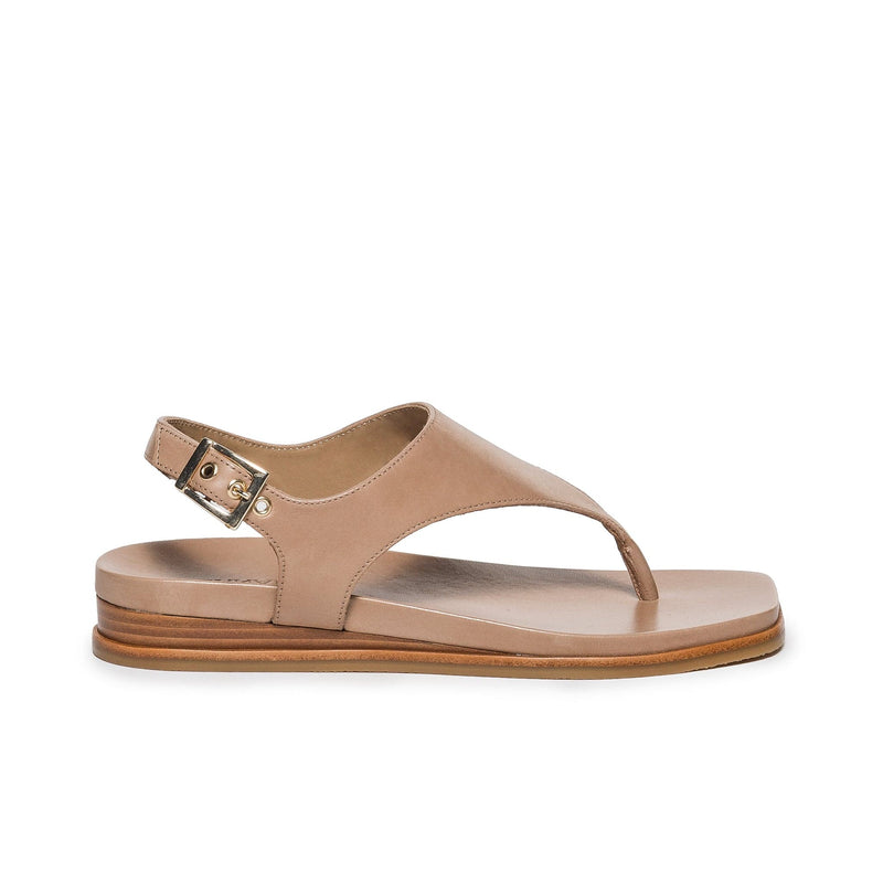 Light Brown Women Bernardo Concord Thong Flat Sandals | TAS9465KM