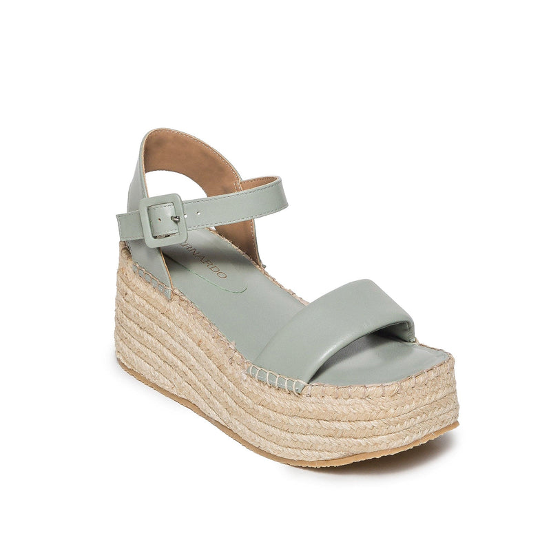 Light Green Women Bernardo Mallorca Espadrille Platform Sandals | BQT8132OA