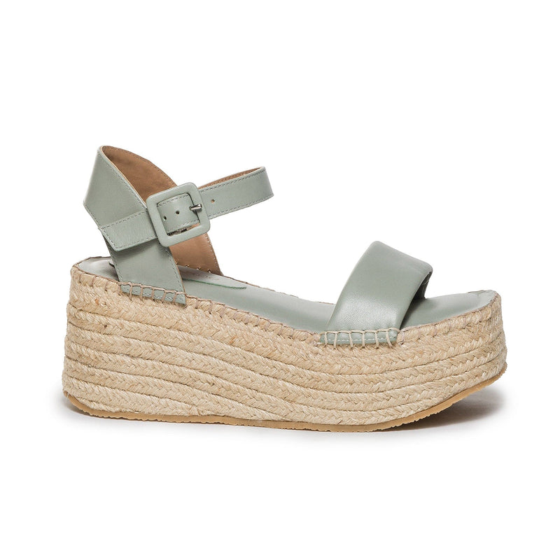 Light Green Women Bernardo Mallorca Espadrille Platform Sandals | BQT8132OA