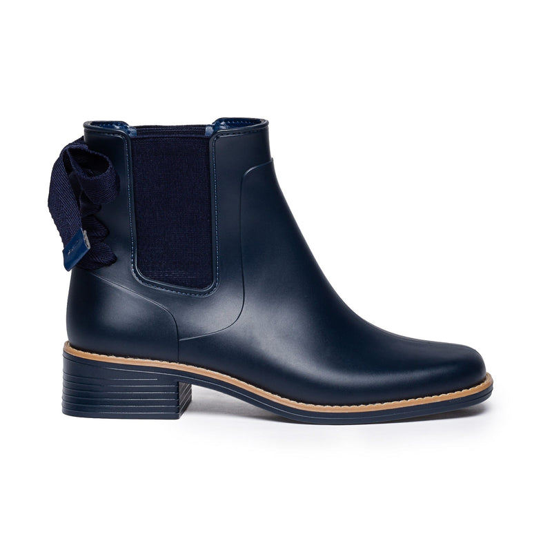 Navy Women Bernardo Briton Slip On Rain Chelsea Boots | ZJE6779OK