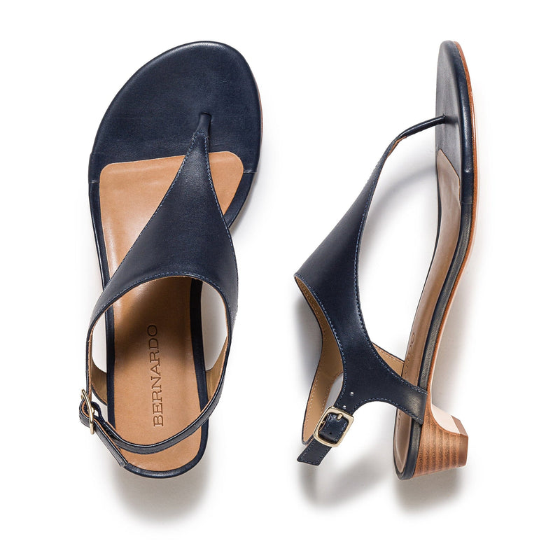 Navy Women Bernardo Goldy Demi Heels Sandals | TYV4059IG