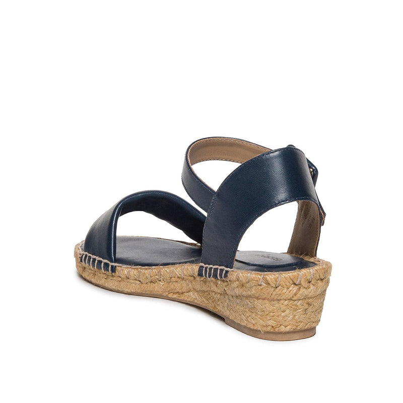 Navy Women Bernardo Madrid Espadrille Wedge Sandals | EEP6539AR