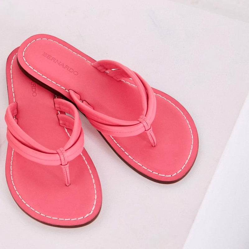 Pink Women Bernardo Miami Thong Slide Sandals | FYG9120VL