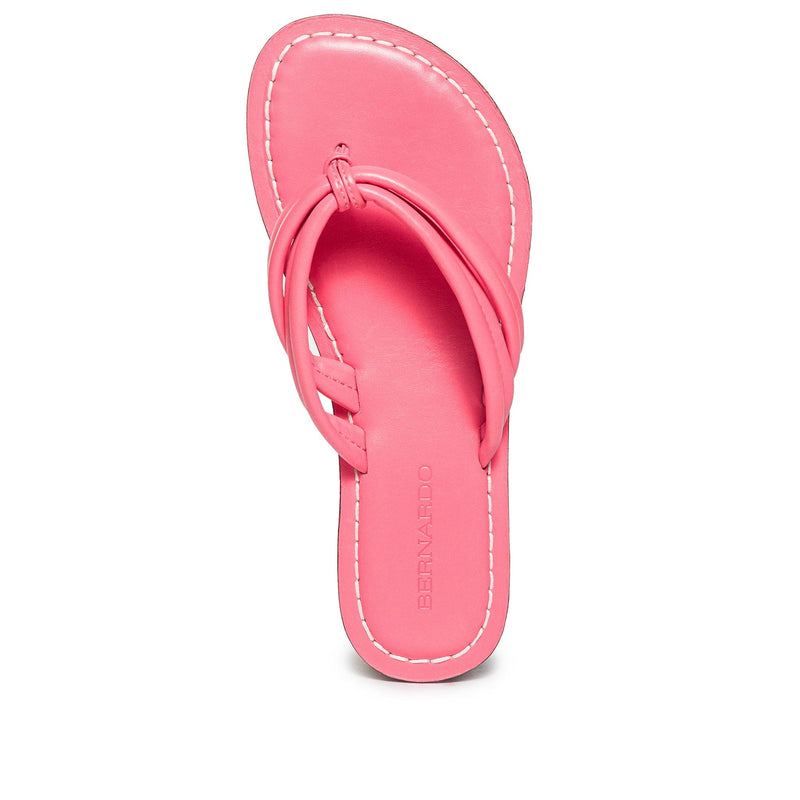 Pink Women Bernardo Miami Thong Slide Sandals | FYG9120VL