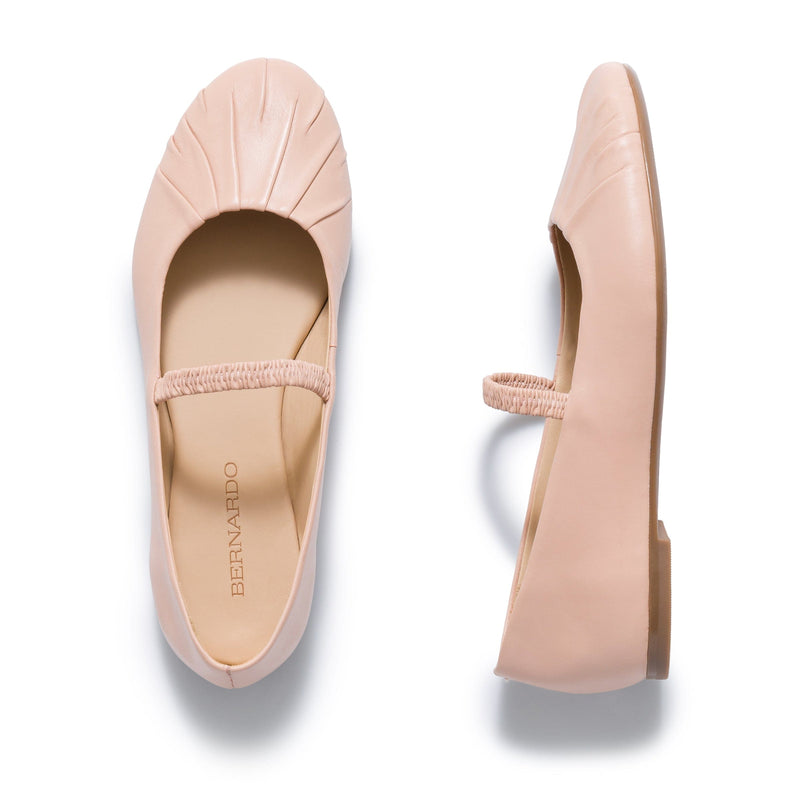 Pink Women Bernardo Savona Ballerina Ballet Flats | RZL5231YH