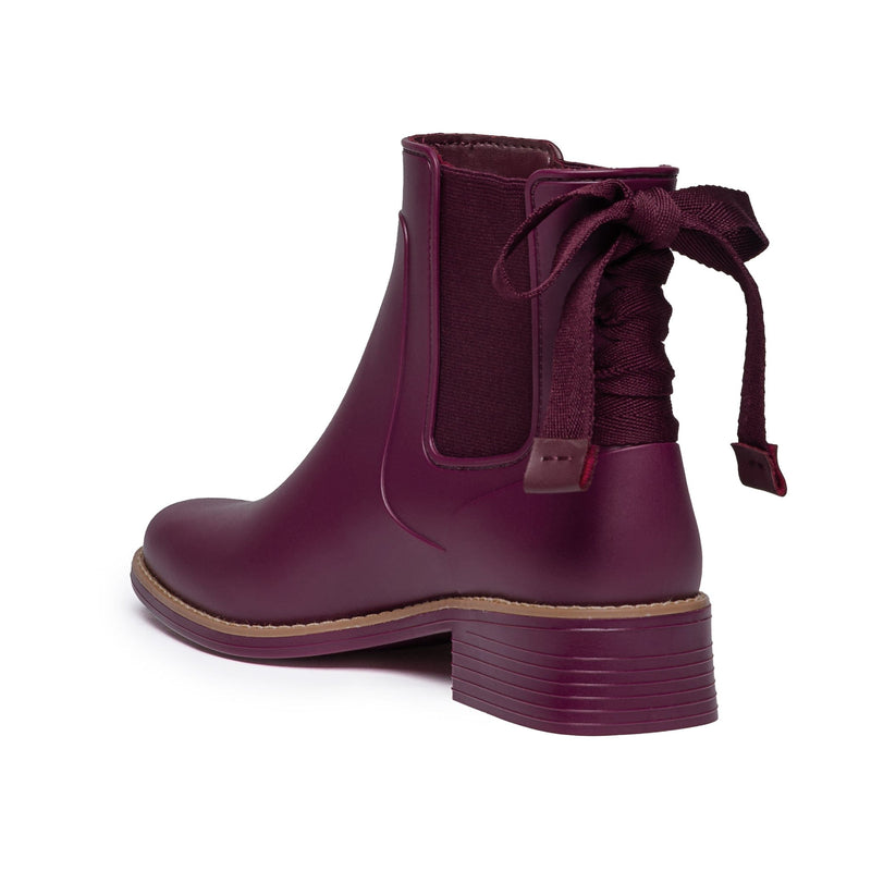 Purple Women Bernardo Briton Slip On Rain Chelsea Boots | GCY1178UF