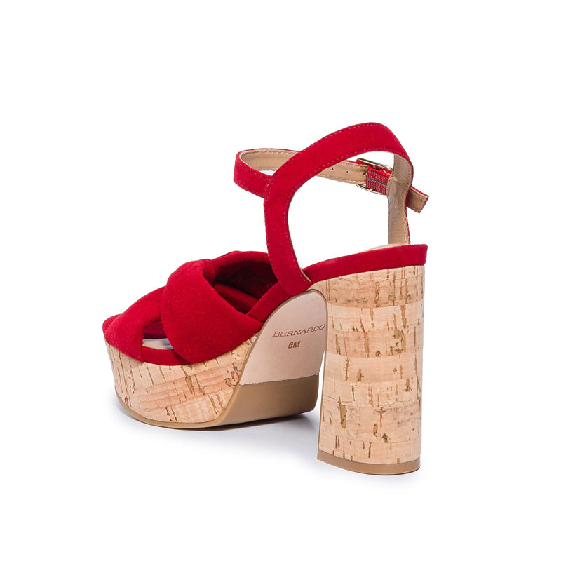 Red Women Bernardo Veronika Platform Sandals | ERV5157WN