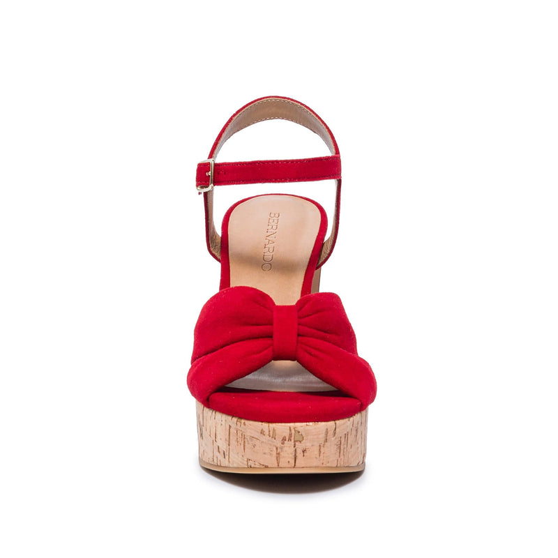 Red Women Bernardo Veronika Platform Sandals | ERV5157WN