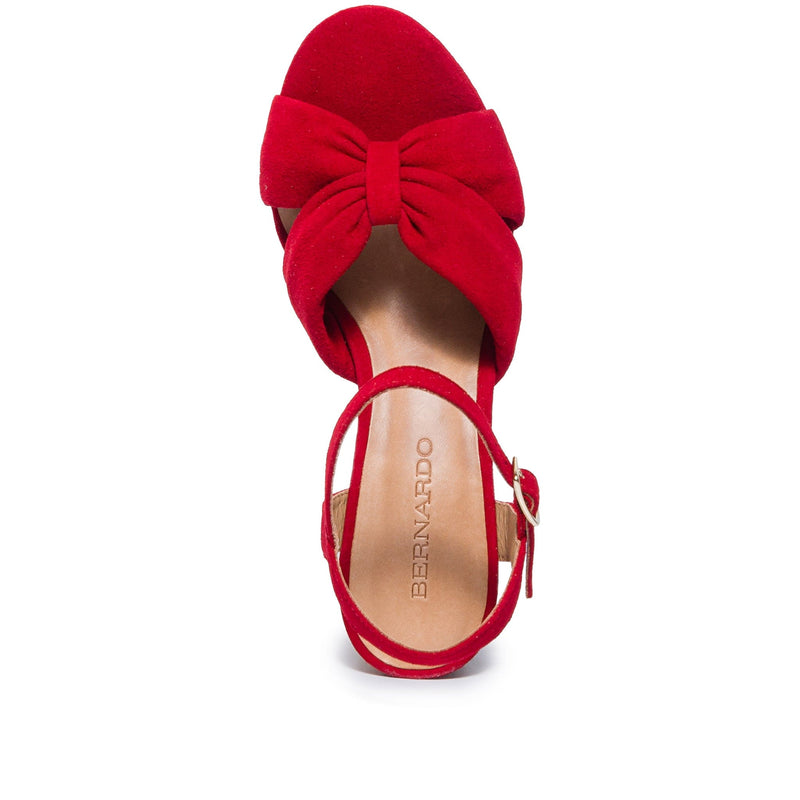 Red Women Bernardo Veronika Platform Sandals | ERV5157WN