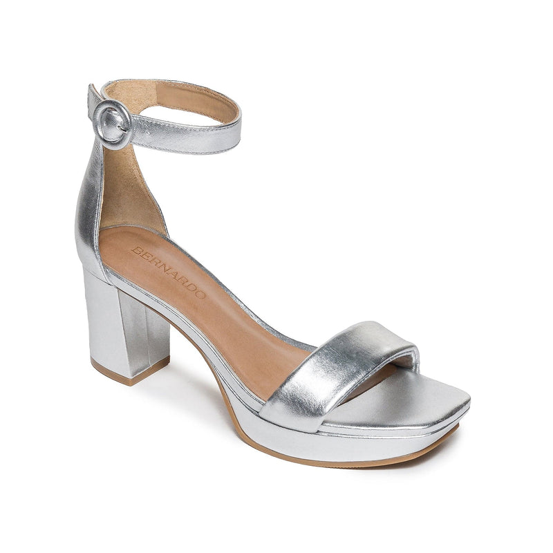 Silver Women Bernardo Carla Platform Sandals | XCQ2955CW