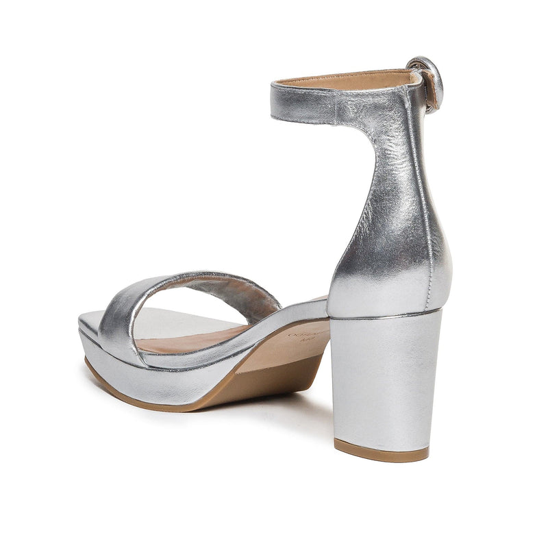 Silver Women Bernardo Carla Platform Sandals | XCQ2955CW