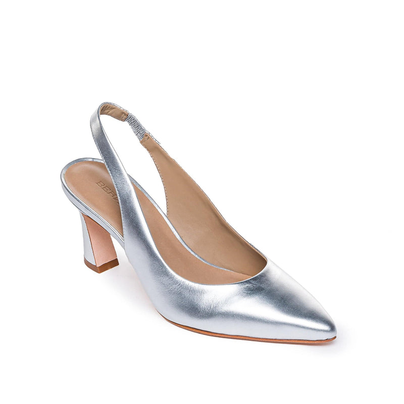 Silver Women Bernardo Felicity Slingback Pumps | JVC5575NP