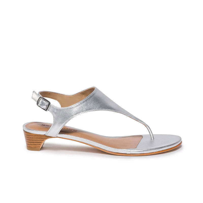 Silver Women Bernardo Goldy Demi Heels Sandals | LQO8414YJ