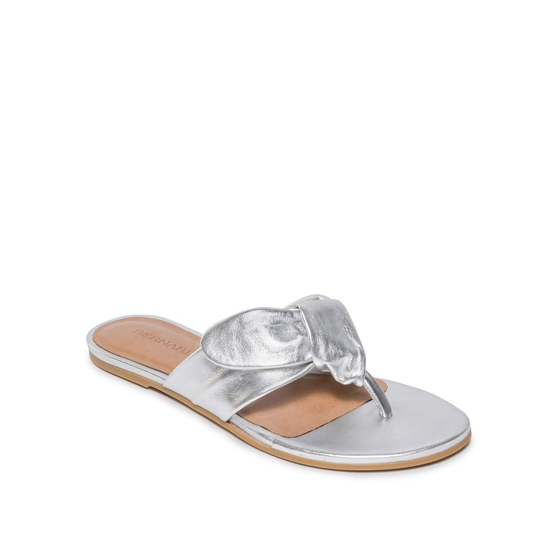 Silver Women Bernardo Harmony Thong Slide Sandals | BPQ5240CI