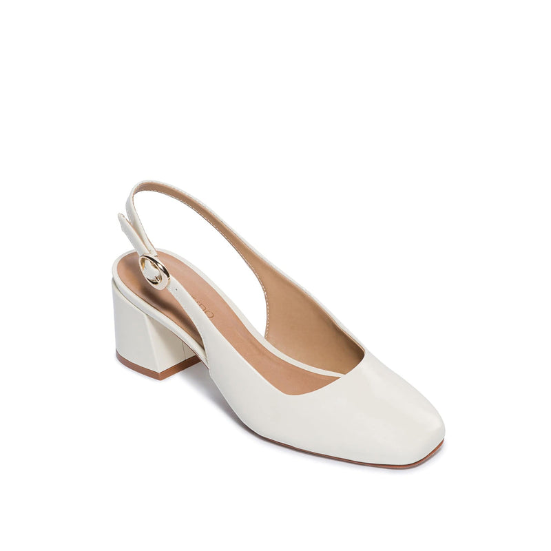 White Women Bernardo Alexia Slingback Pumps | AET790CS