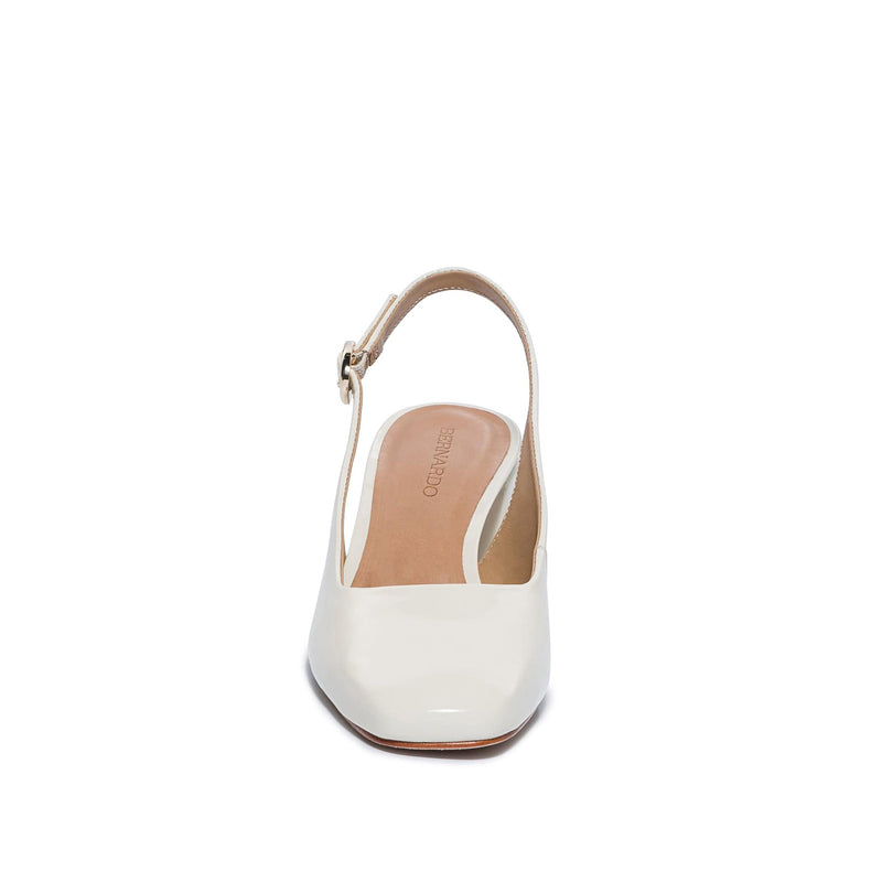 White Women Bernardo Alexia Slingback Pumps | AET790CS