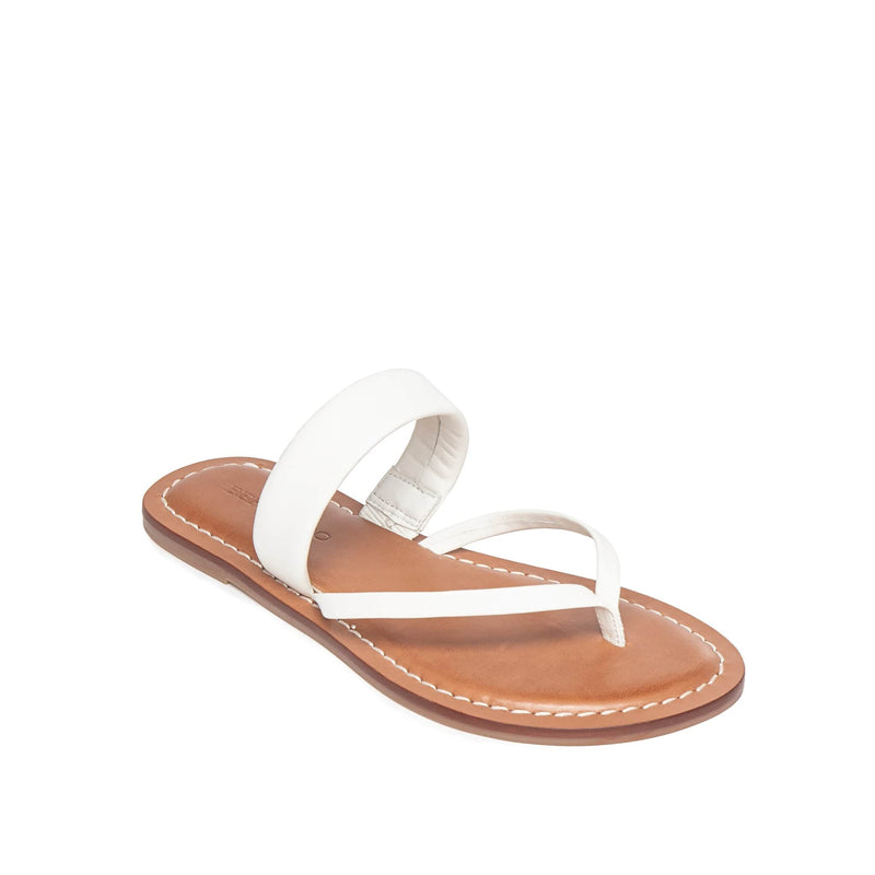 White Women Bernardo Leia Thong Flat Sandals | UWF7461GY