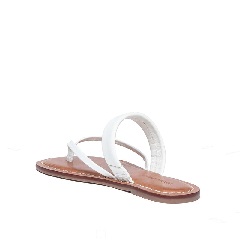 White Women Bernardo Leia Thong Flat Sandals | UWF7461GY