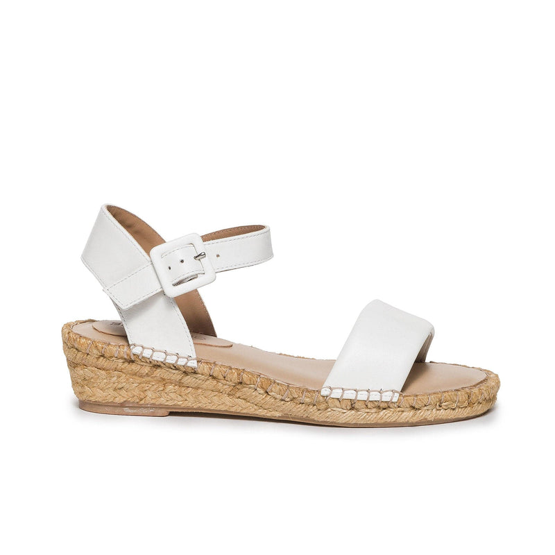 White Women Bernardo Madrid Espadrille Wedge Sandals | WRL365JJ