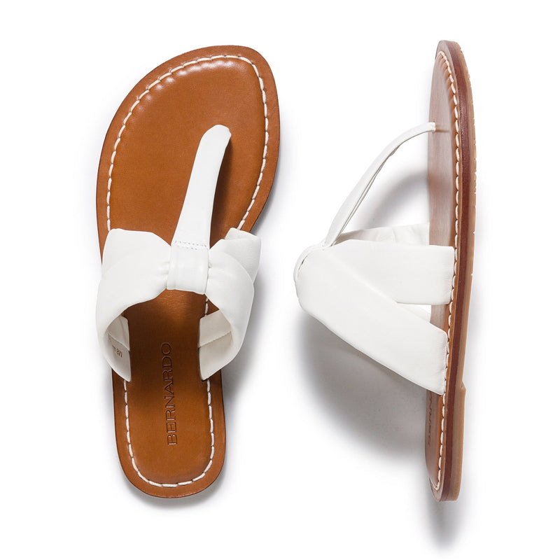 White Women Bernardo Margaret Thong Slide Sandals | DTI6645FX