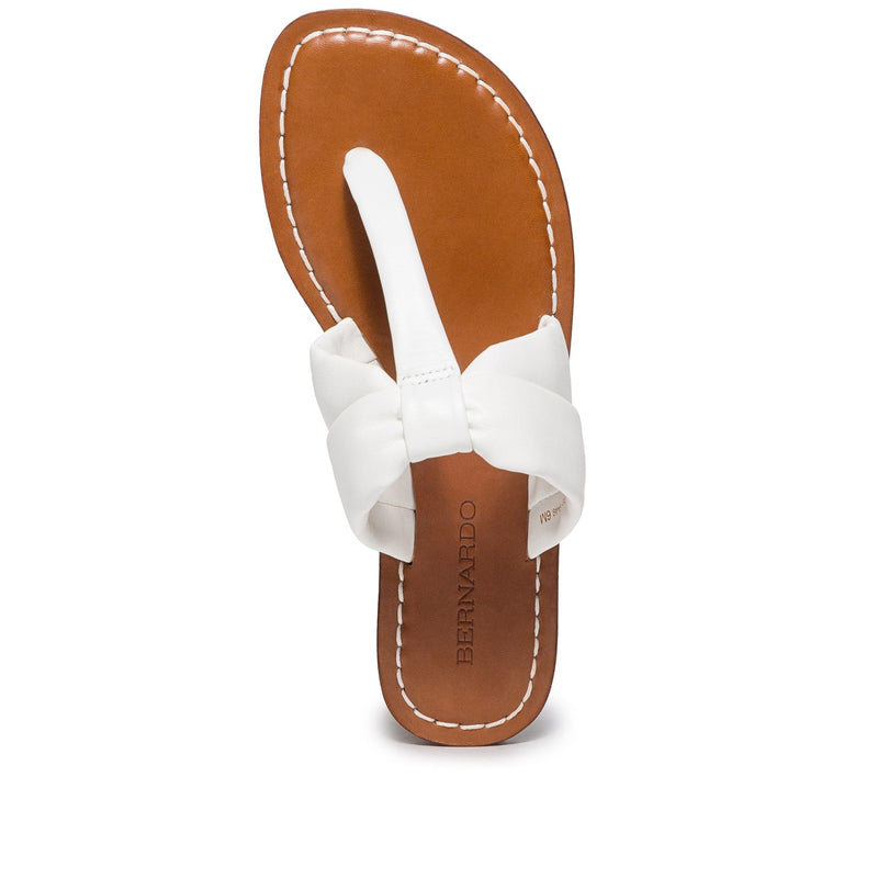 White Women Bernardo Margaret Thong Slide Sandals | DTI6645FX