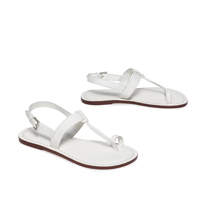 White Women Bernardo Maverick 2 Toe Ring Flat Sandals | XPU8012OK