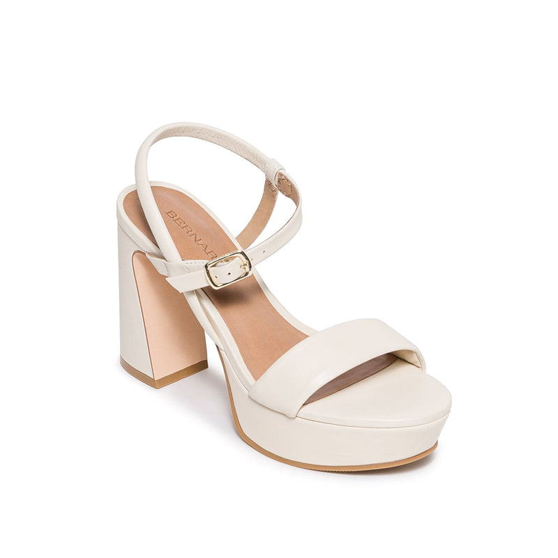 White Women Bernardo Ventura Platform Sandals | FIA3817HH