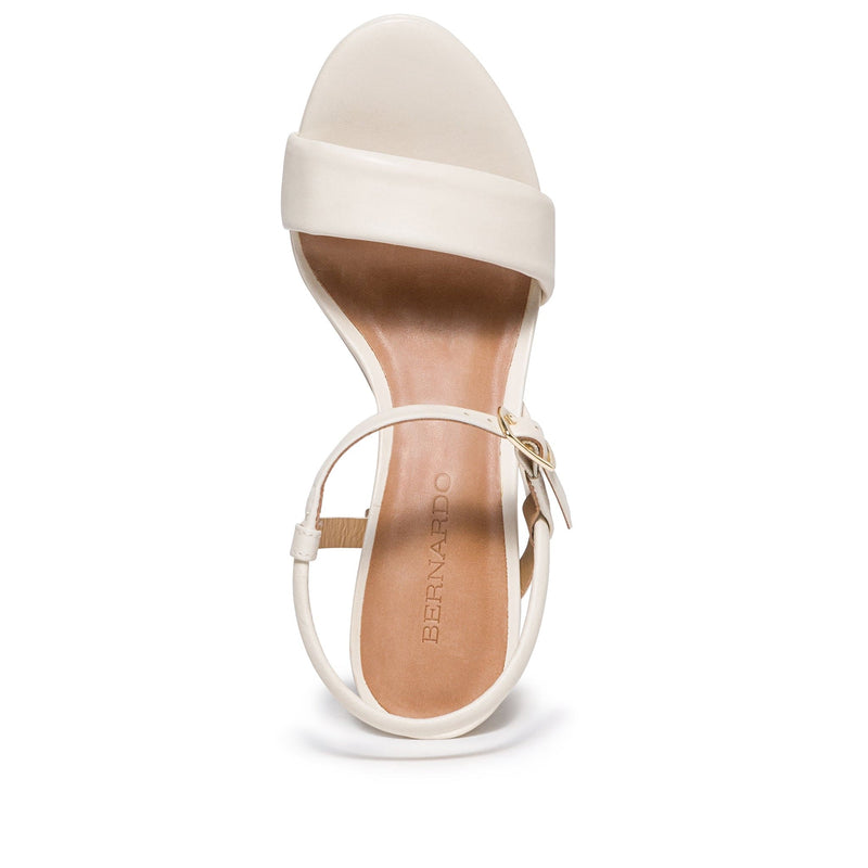 White Women Bernardo Ventura Platform Sandals | FIA3817HH