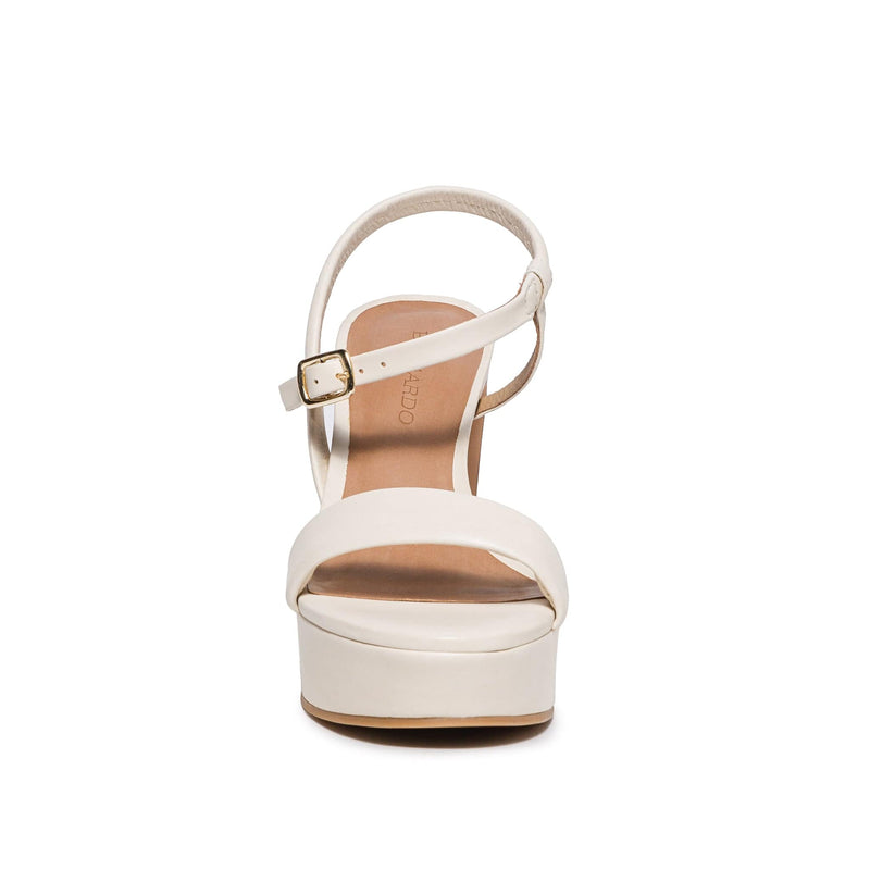 White Women Bernardo Ventura Platform Sandals | FIA3817HH